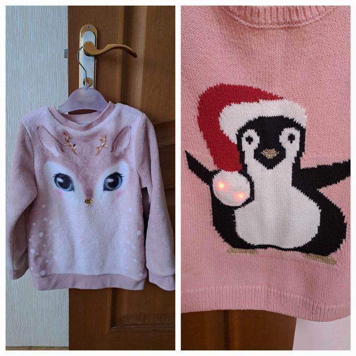 Новорічні теплі светери на дівчинку