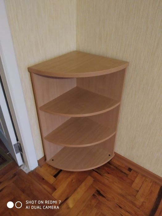 Консоль угловая мебель цвет Бук