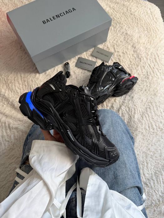 Кросівки Balenciaga Runner LED Black premium (з підсвіткою) | Кроссовки чоловічі жіночі