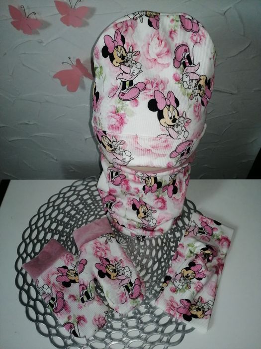 Czapka komin  rękawiczki