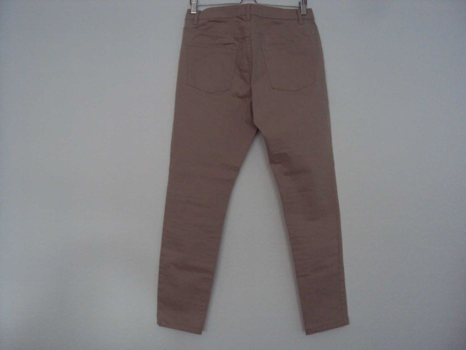 38 M spodnie rurki jasne damskie jasnobeżowe Beloved