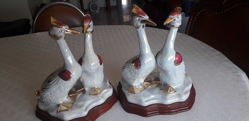 Peças de decoração pássaros