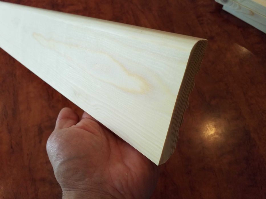 Listwy podłogowe 18x95 mm szerokie cokół  plintus gładki  drewniane