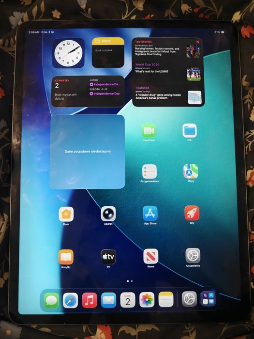 Apple iPad Pro 12.9" 3. gen 256GB Wi-Fi / A12X / 120Hz / bardzo dobry stan