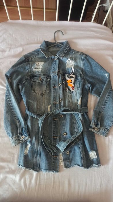 Kurtka jeansowa tunika M NOWA