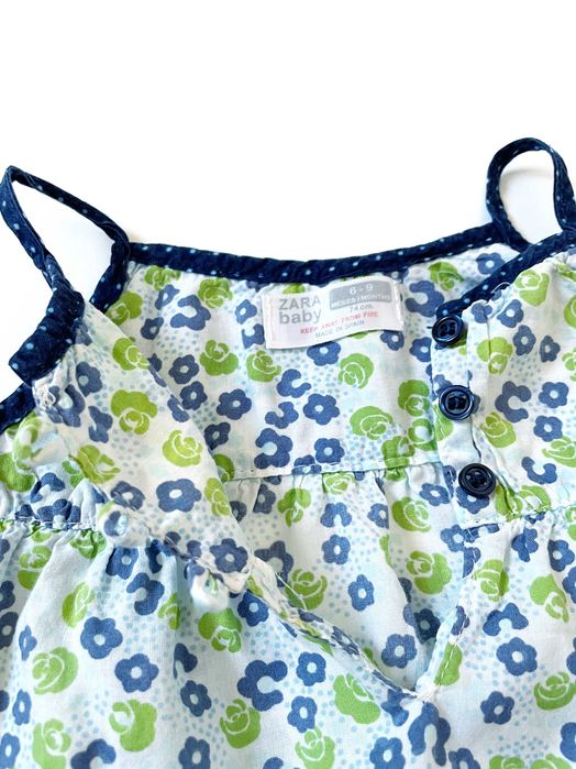 Бавовняний сарафан Zara для дівчинки 6-9 міс, 74 см