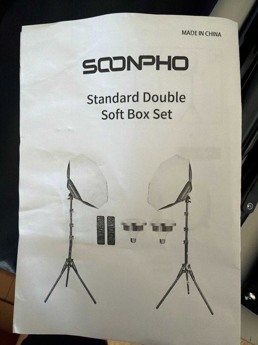 OŚWIETLENIE STUDYJNE LED 85W Fotograficzne Soonpho SOFTBOX Składany