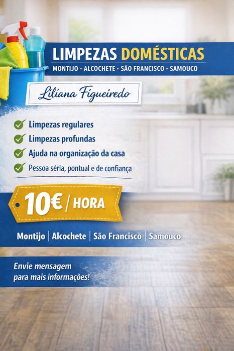 Limpezas Domesticas – Montijo, Alcochete, São Francisco e samouco