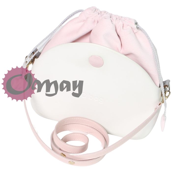 organizer OBAG MOON LIGHT worek welur pudrowy róż szary komin OMAY