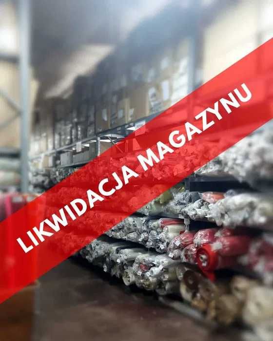 Tkanina bawełniana szaroniebieski chinz WYPRZEDAŻ MAGAZYNU