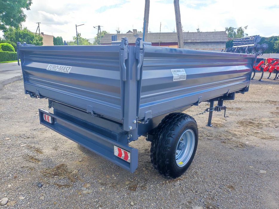przyczepa rolnicza 3t wywrotka / euro-masz /nadstawy/ jednoosiowa