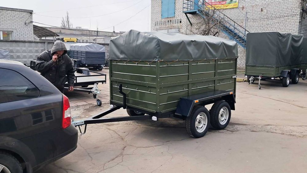 Прицеп Двухосный Лучший помощник ЗСУ Зимний тент в подарок!