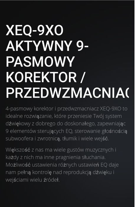 Pasmowy korektor przedwzmacniaczowy