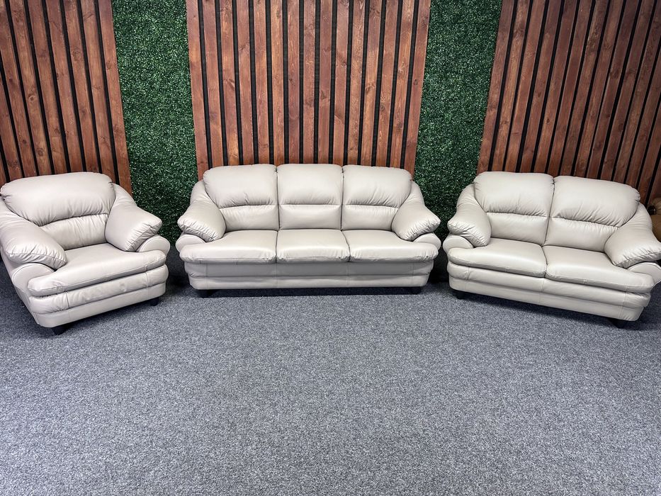 НОВИЙ шкіряний розкладний комплект 3+2+1 Бельгія. Кожаный диван. Кожа.