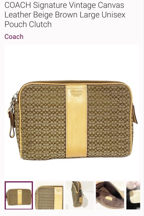 клатч косметичка сумка coach