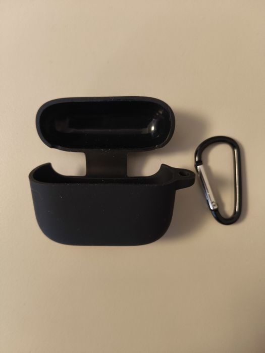 Чехол-накладка CDK для Oppo Enco Buds 3 Pro | Silicone Candy Friendly с карабином (021736) (black)
