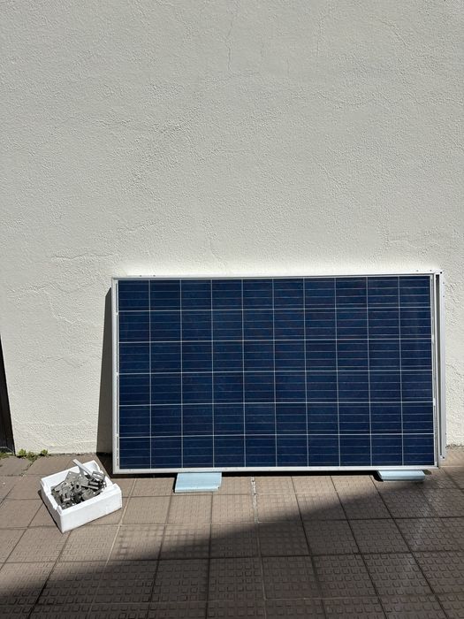 Paineis solar fotovoltaicos 265w + microinversores +ferragens