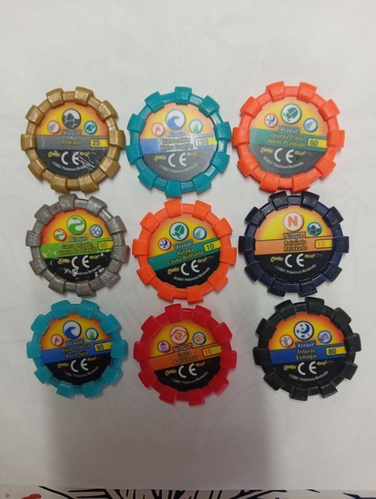 Tazos Pokémon Boinx originais