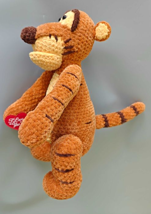 Тигр  іграшка м'яка в'язана мультперсонаж   ручна робота  Handmade