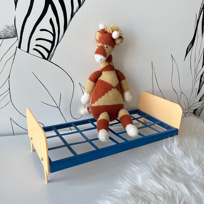 Іграшкова ретро кровать для кукол игрушечная кровать винтаж