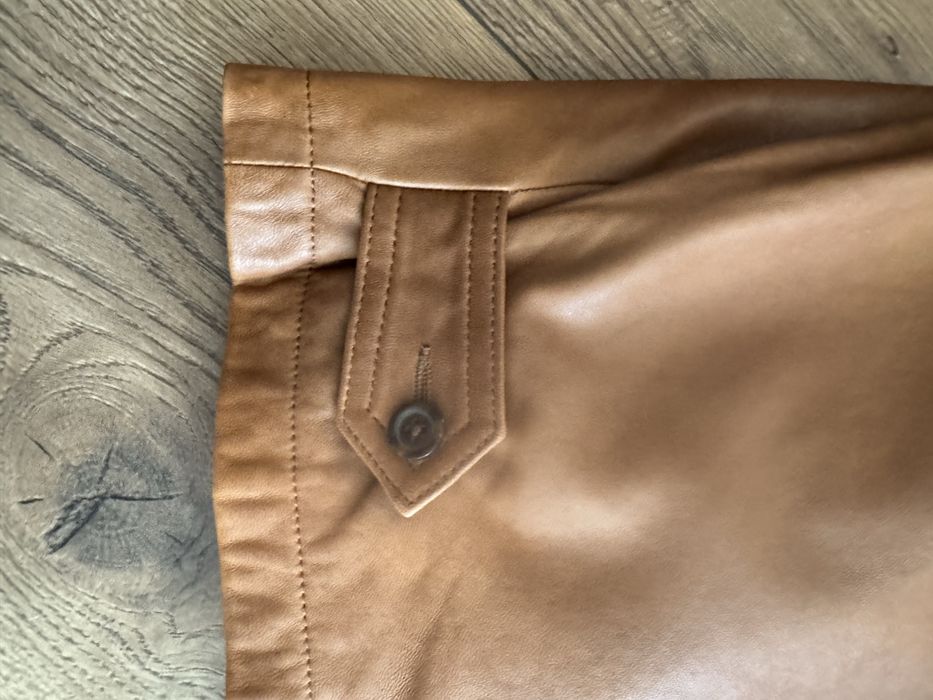 Męska kurtka skórzana ralph lauren