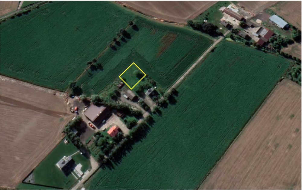 Działka 856m2 Cedry Małe 14 min do Gdańska