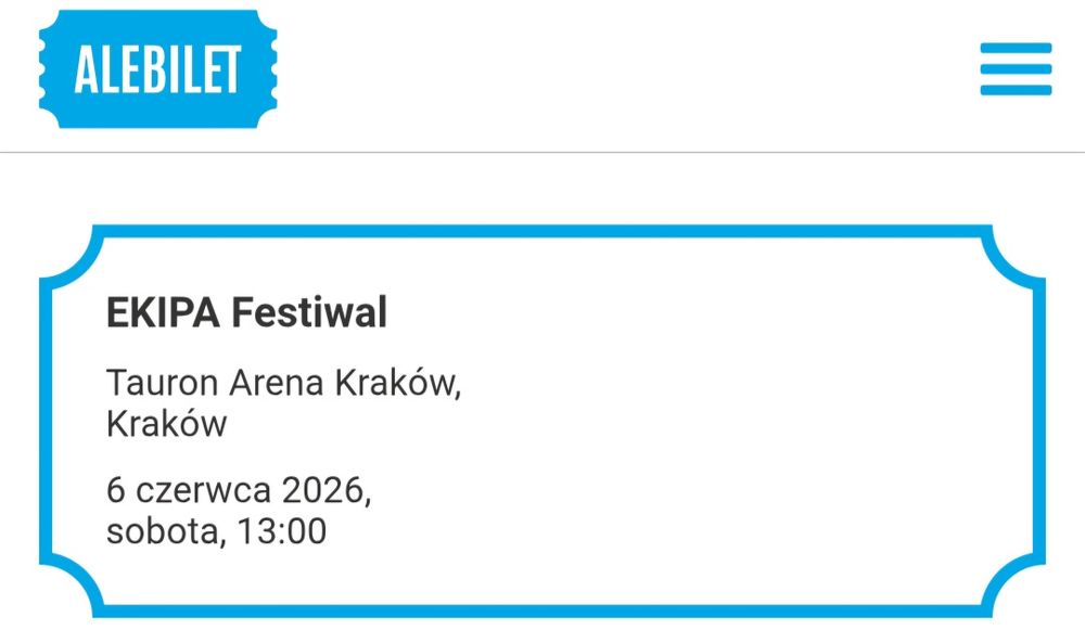 2 bilety na Ekipa Festiwal Kraków