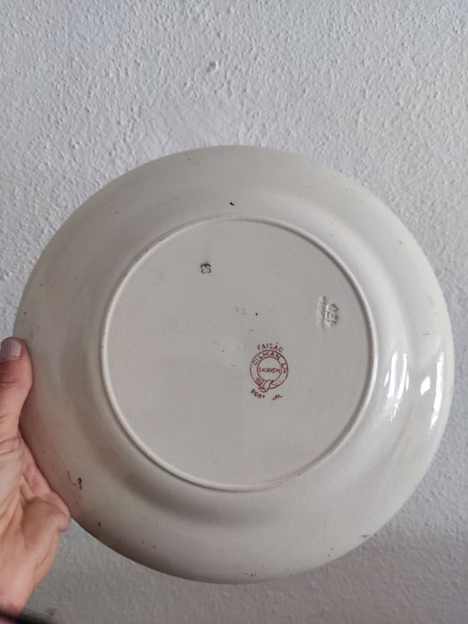 Prato raso raro excelsior rico da fábrica de louças Sacavém
