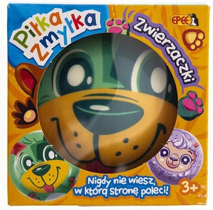 Piłka Zmyłka - Zwierzaczki Piesio etui kartonowe,108x102 mm