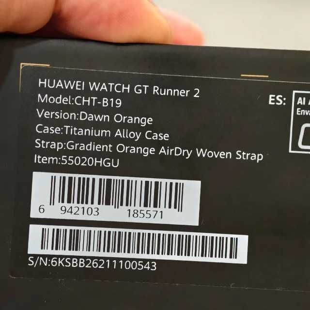 Huawei Watch GT Runner 2 - Impecável com Fatura