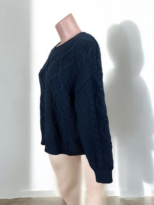 Superdry roz. XL damski granatowy pleciony sweter