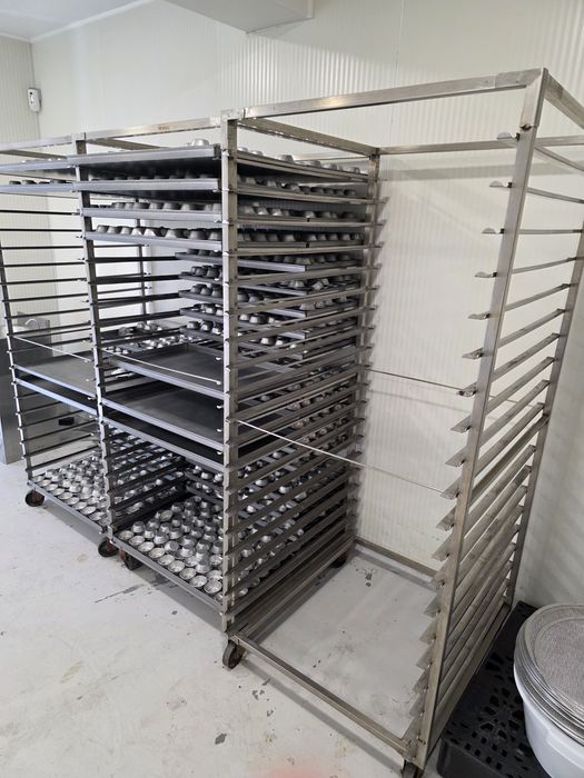 Carros para ir ao forno industrial + Tabuleiros