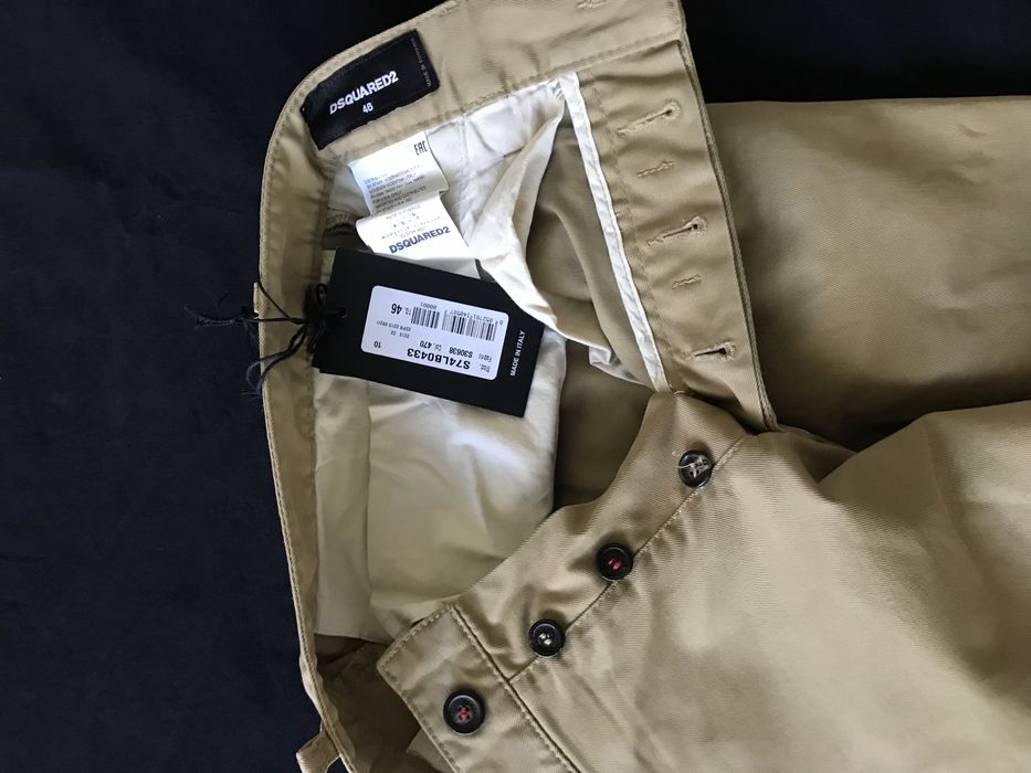 Dsquared2 spodnie męskie CHINOSY rozmiar IT 46