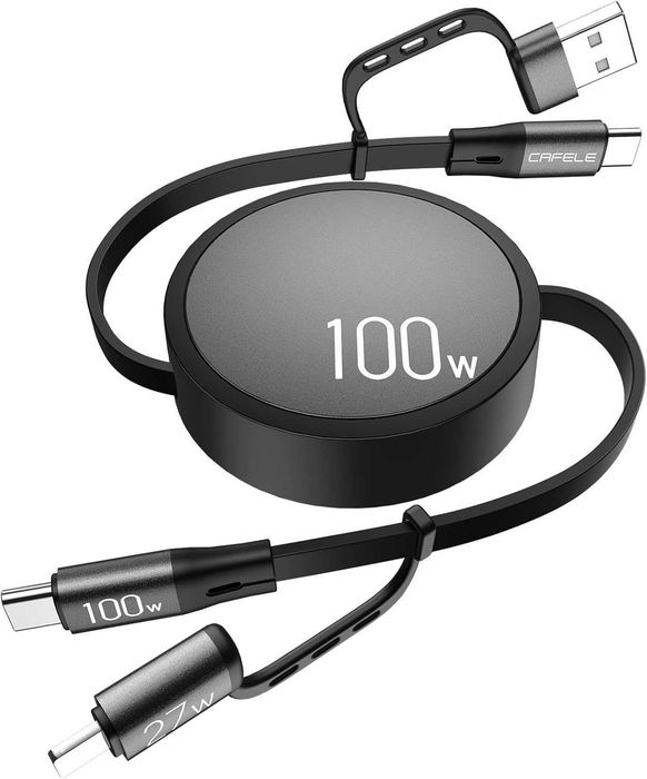 CAFELE BD 100W 4 w 1 rozwijany kabel do ładowania