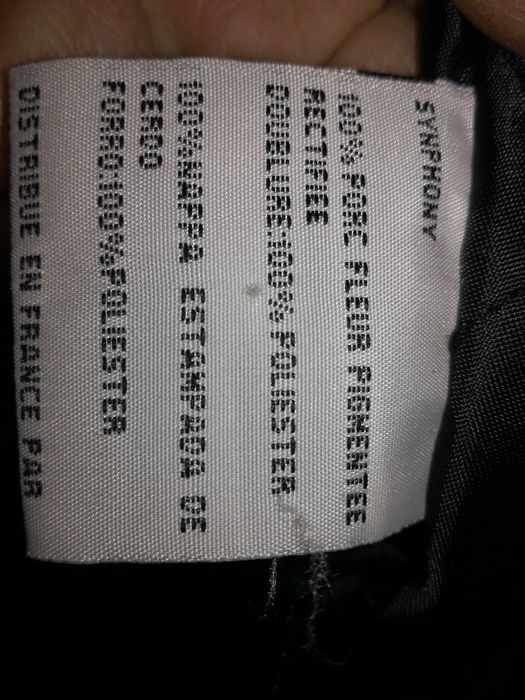 Blusão em pele genuína