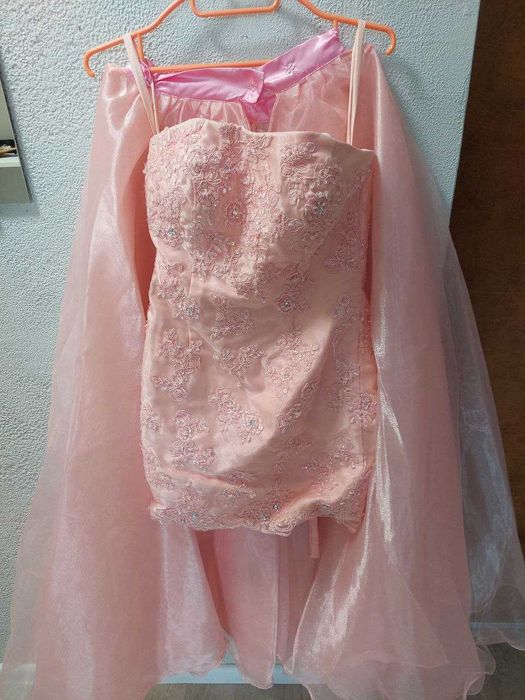 Вечірня сукня-трансформер рожевого кольору