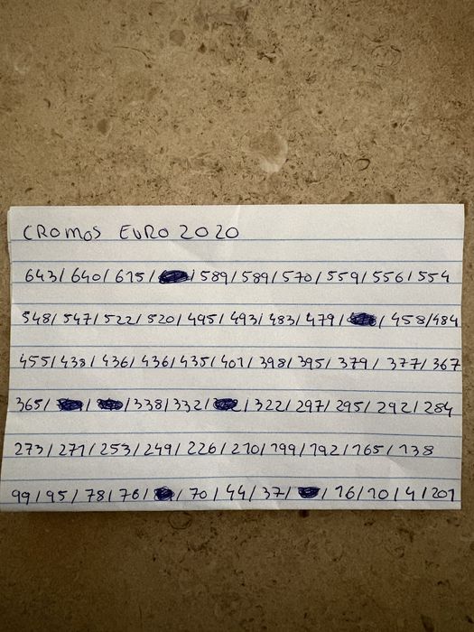 Cromos euro 2020