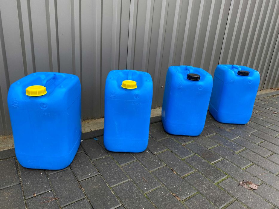 Pojemnik beczki kanister bańka zbiornik czyste 20l 30l 60L z UN