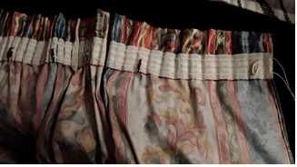 Cortinado tecido multicolor