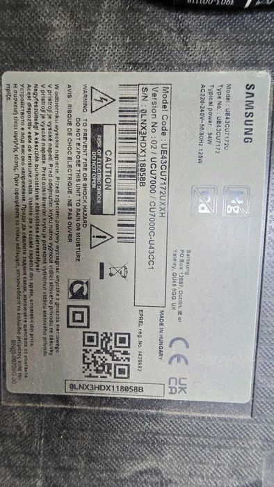 SmartTv Samsung 43 polegadas UHD 4K, comando
