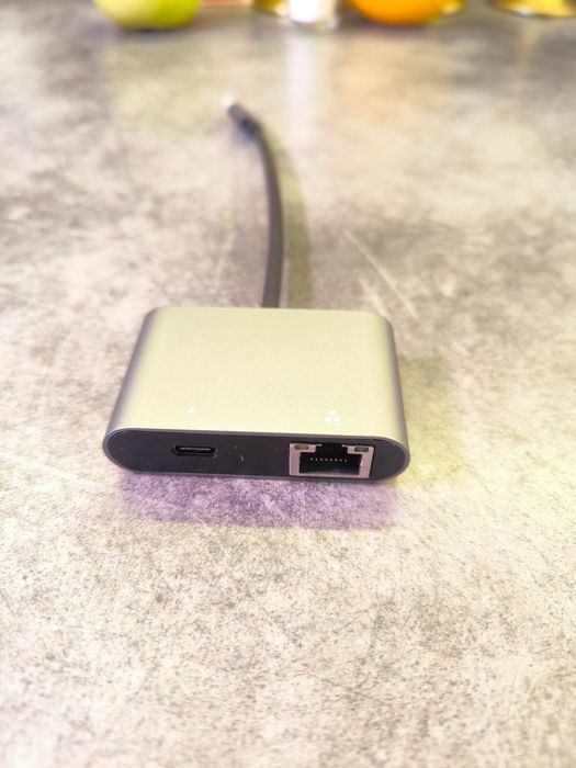 Adapter karta sieciowa USB-C, Ethernet 2,5G RJ45 + USB-C PD 100W (aluminium)