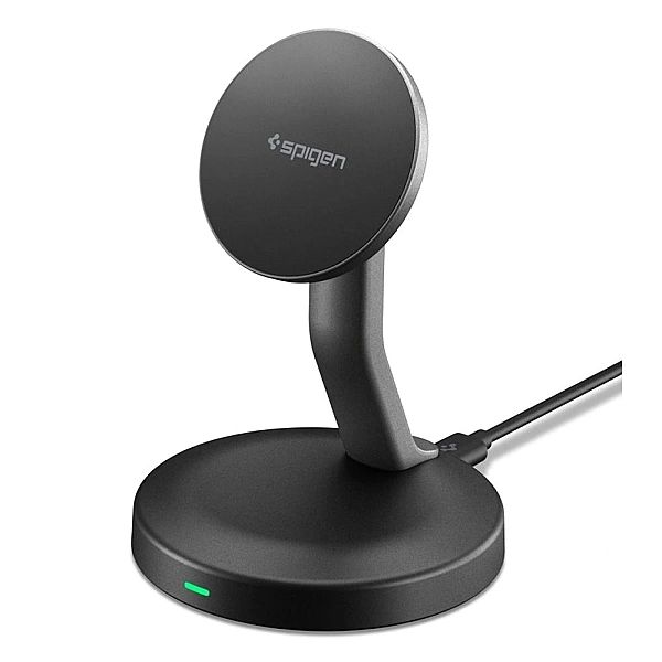 Spigen Ef151Ms Essential Magnetic Magsafe Wireless Charger 15W Black
