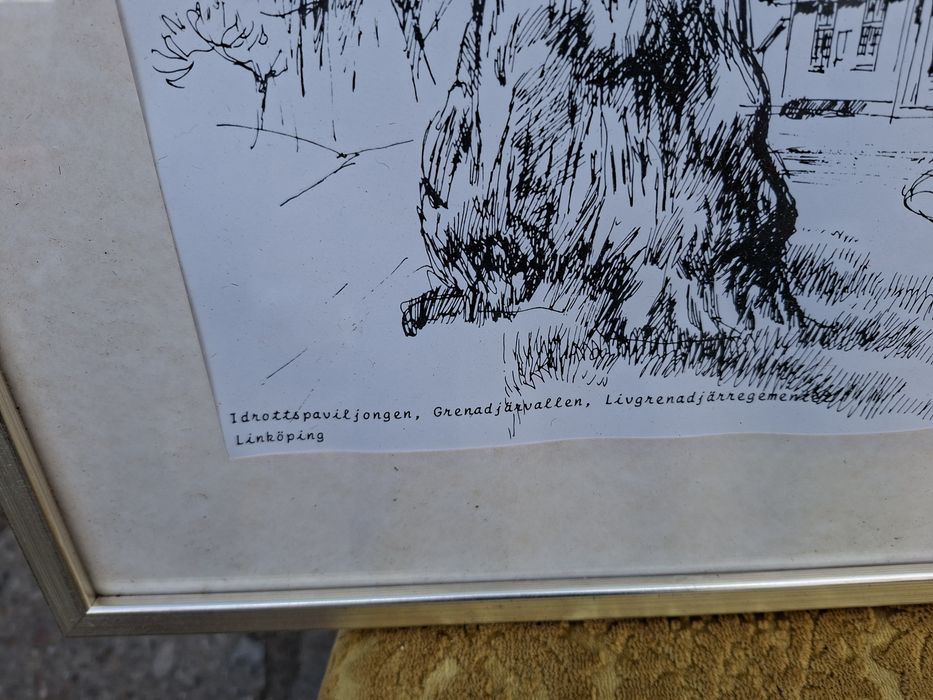 Litografia w ramie