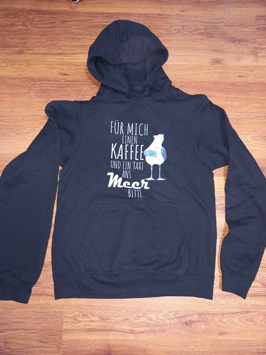 Bluza z kapturem czarna Nowa r.S