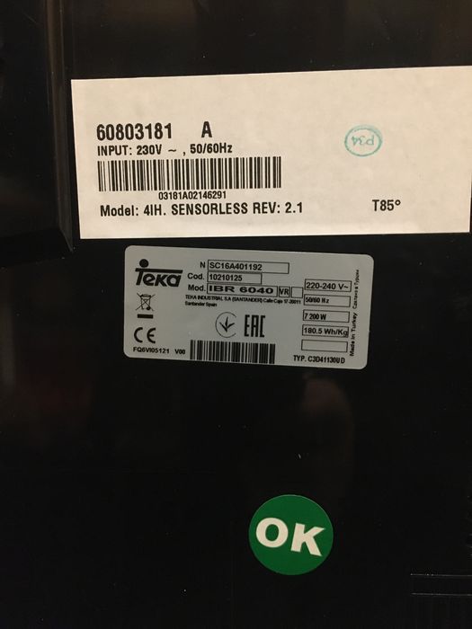 Plyta indukcyjna Teka uszkodzona