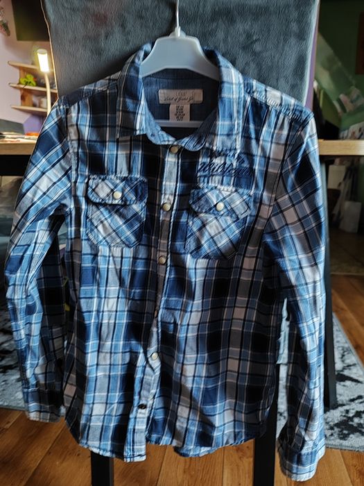 Koszula chłopięca rozm 140, firma h&m, stan bardzo dobry