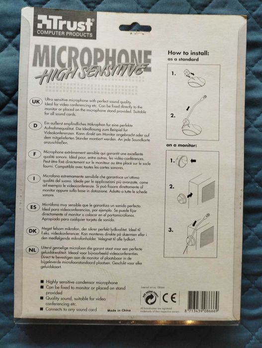 Microfone Trust para Computador PC com base