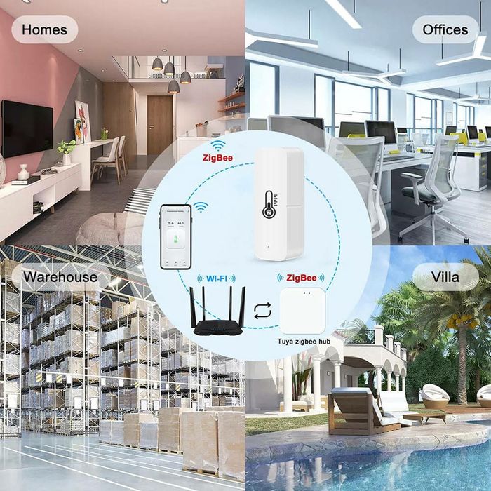 Датчик температури, вологості Tuya ZigBee Temperature Humidity Sensor