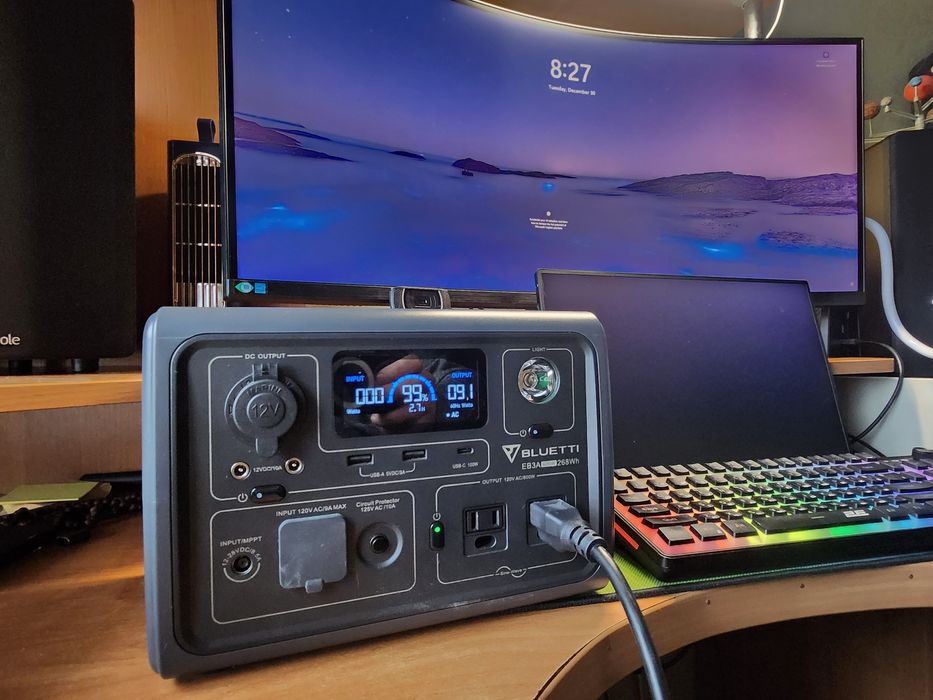 Зарядна станція Bluetti EB3A(американська версія 110 вольт), 600 Вт(