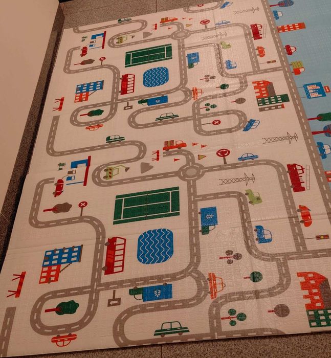 Mata piankowa  Mamabrum edukacyjna dwustronna składana 180cmx200cmx1cm